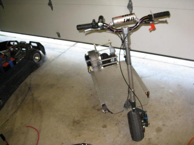 The finished scooter