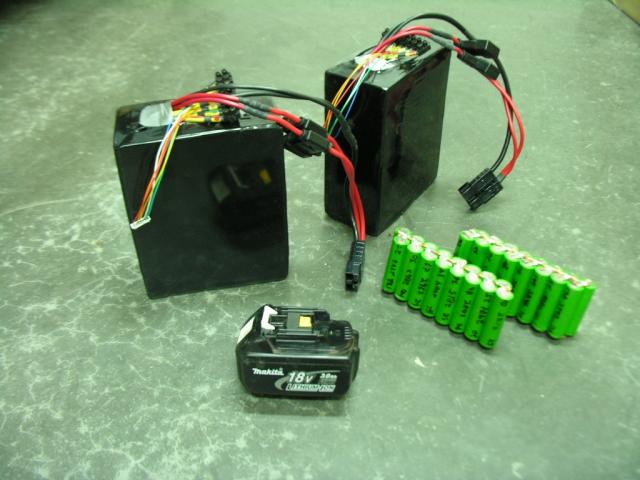 2x 540Wh Home made  Lithium battery