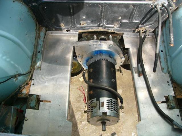 Motor mounted to transaxle