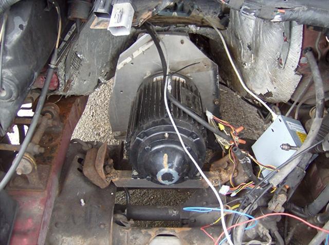 5HP Test motor installed in van