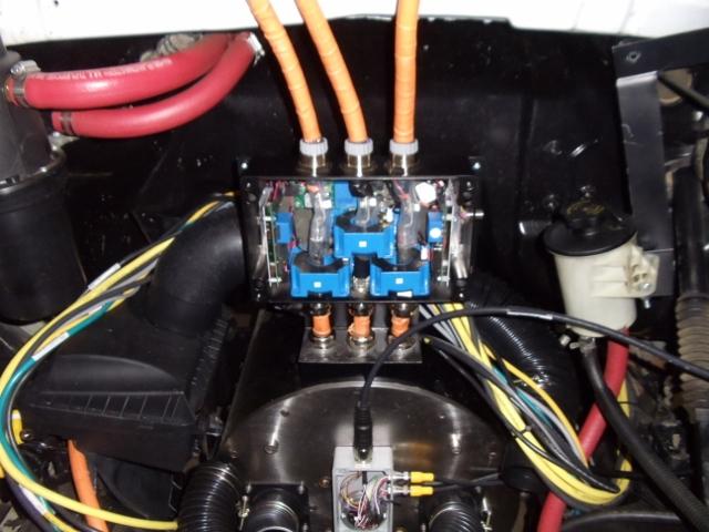 View of installed electric motor