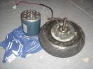 the motor and the wheel
