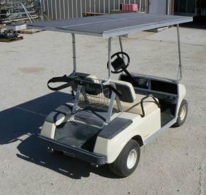 PV Solar Charged golf cart