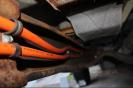 Proper orange high voltage cables